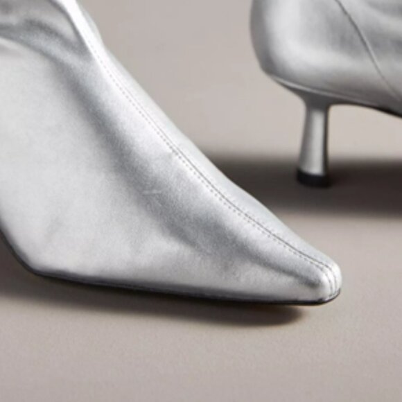 $180 ANTHROPOLOGIE Angel Alarcon Pointed Toe Kitten-Heel Boots US 5 -5.5M EU 36 - Picture 4 of 13